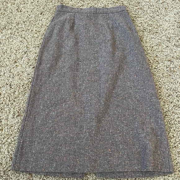 Vintage Brooks Women's Sz 11 3 Pc Multi Wool Blazer Suit Jacket Skirt Pants Set - Picture 6 of 11